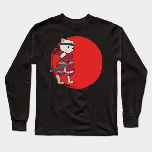 The Samurai Cat Long Sleeve T-Shirt